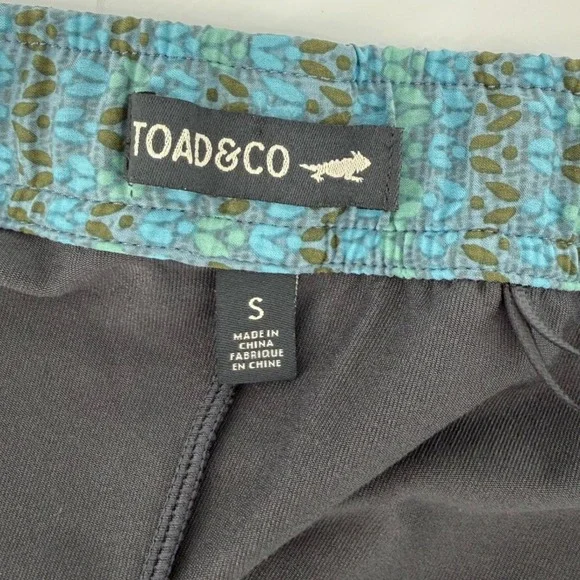 Toad & Co Athletic Skort Womens Small Teal Gray Geometric Print Active Skirt - Picture 4 of 7